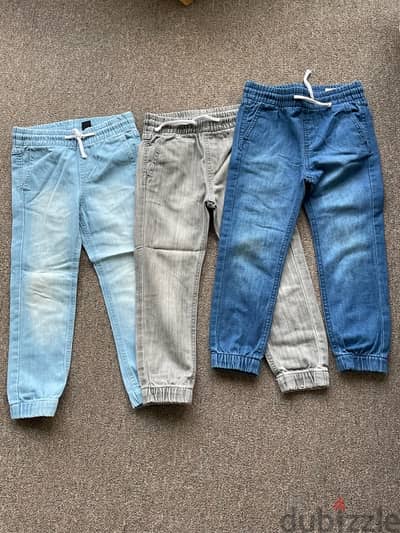 A set of 3 Jeans Trousers H&M