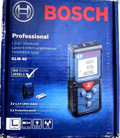 Laser Measure BOSCH GLM 40  جهاز قياس المسافة بالليزر بوش أصلي الماني