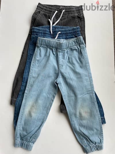 Denim Jeans Joggers H&M a set of 3