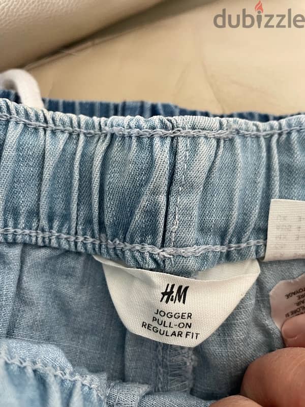 Denim Jeans Joggers H&M a set of 3 1