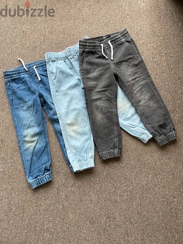 Denim Jeans Joggers H&M a set of 3 3