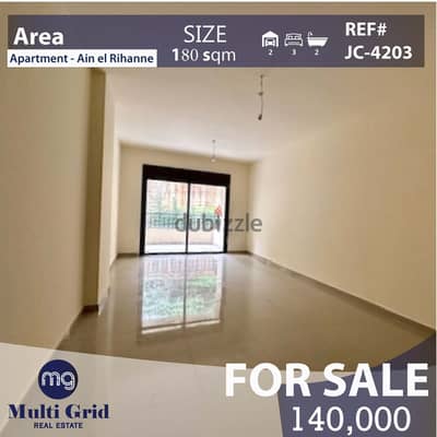 JC-4203/Apartment for Sale in Ain EL Rihane, شقة للبيع في عين الريحانة