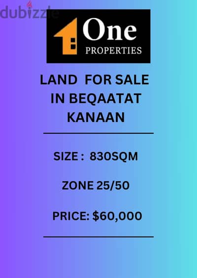 LAND FOR SALE IN BEQAATAT KANAAN