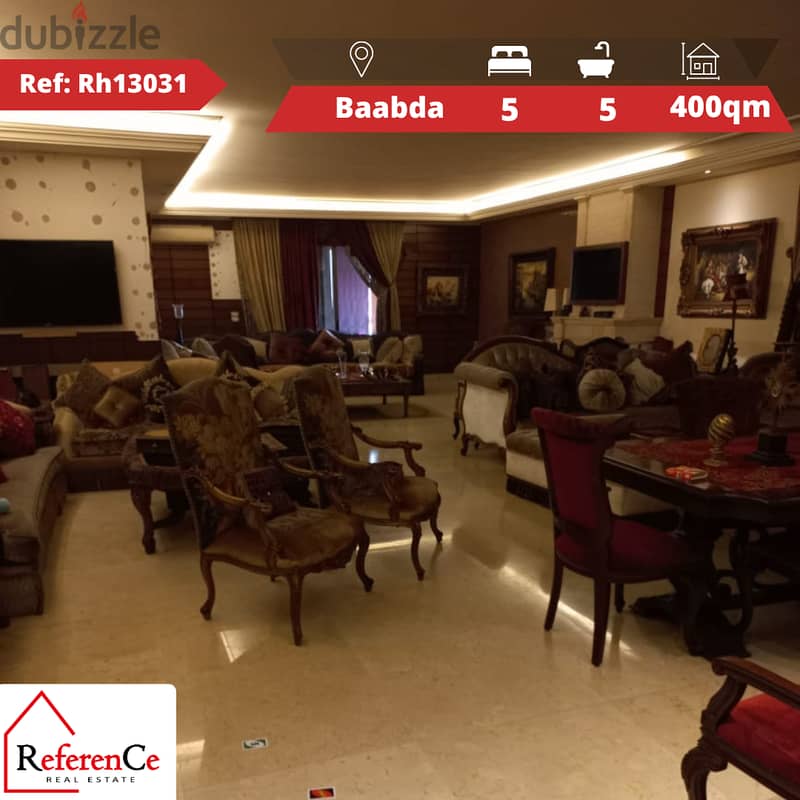 Decorated apartment for sale in Baabda شقة للبيع في بعبدا 0