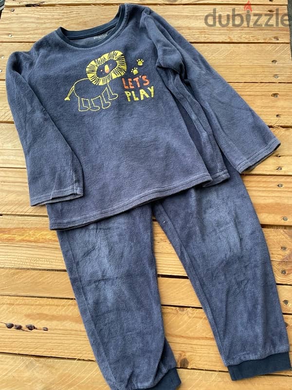 Blue Fleece Pajama 1