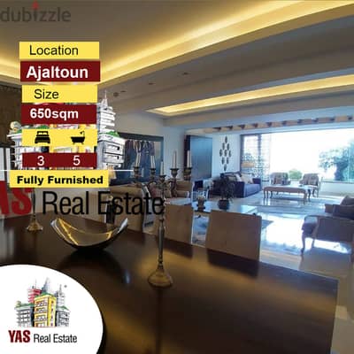 Ajaltoun 650m2 Villa | Unique property | Fully furnished | Open View |