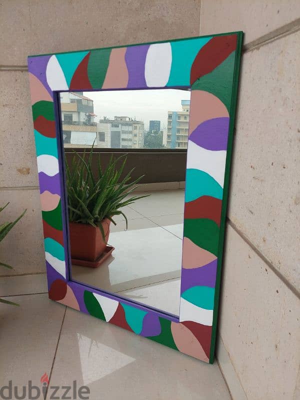 Painted mirror 10