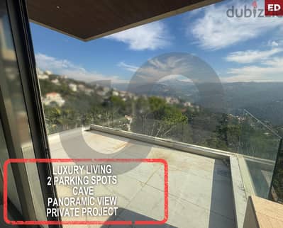 luxury living, 2 parking spots, panoramic view- Broumana REF#ED116834