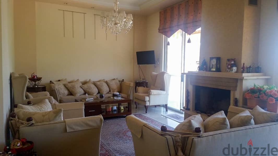 180 SQM Furnished Apartment in Baabdat, Metn with Mountain View 0