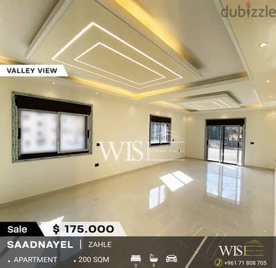 200 SQM Apartment for SALE in Saadnayel-Zahle!