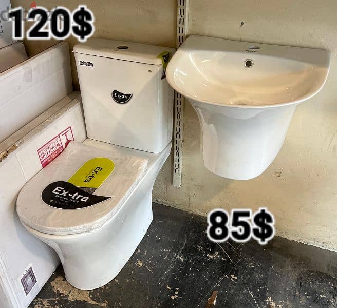 bathroom toilet sets(toilet seat/sink)أطقم حمام كرسي مع مغسلة 2