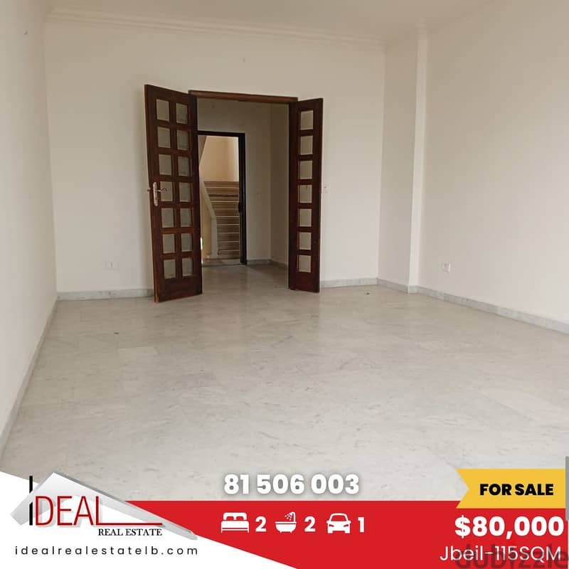 115 SQM deluxe apartment  for sale in Jbeil district REF#JH17440 0