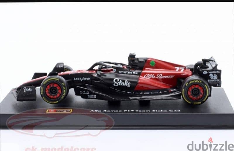 V. Bottas C43 Alfa Romeo #77 (2023) diecast car model 1;43. 2