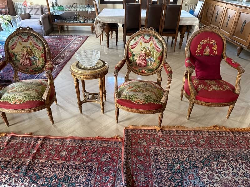 Antique chairs, sofa and tables 2