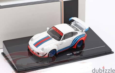 Porsche 911(993) RWB Martini diecast car model 1;43.