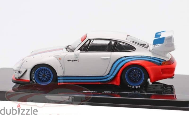 Porsche 911(993) RWB Martini diecast car model 1;43. 2