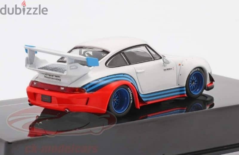 Porsche 911(993) RWB Martini diecast car model 1;43. 3