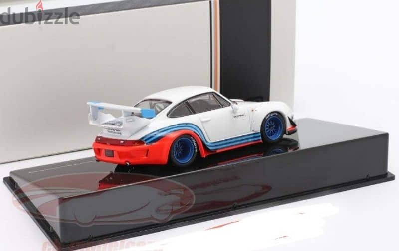 Porsche 911(993) RWB Martini diecast car model 1;43. 4