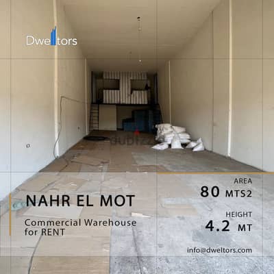 Warehouse for rent in NAHR EL MOT - 60 MT2 - 4.2 M Height