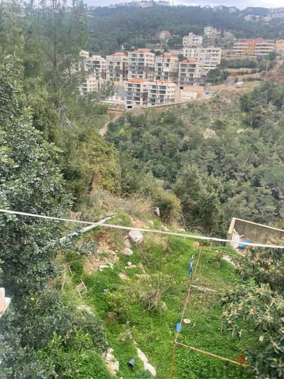 1000 SQM Land in Qannabet Broumana, Metn Overlooking the Mountains