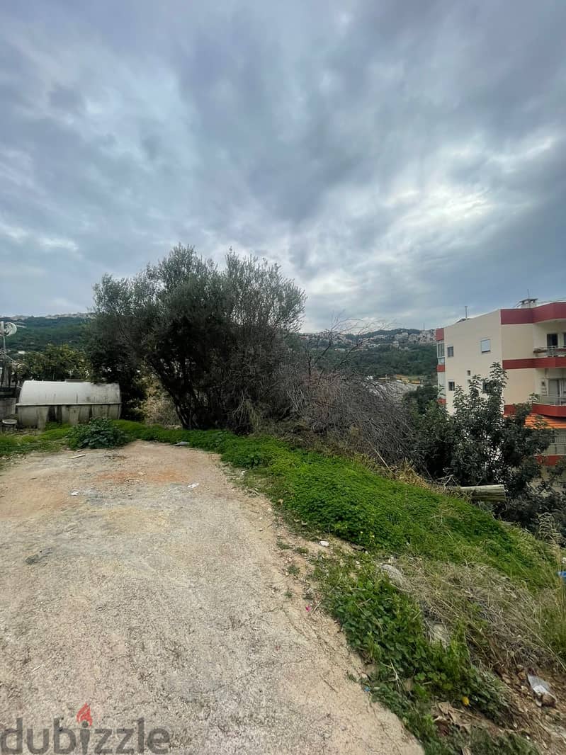 1000 SQM Land in Qannabet Broumana, Metn Overlooking the Mountains 3