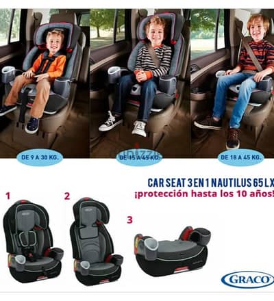 Graco carseat and booster 3 in 1 exellent condition free delivery