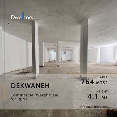 Warehouse for rent in DEKWANEH - 764 MT2 - 4.1 M Height