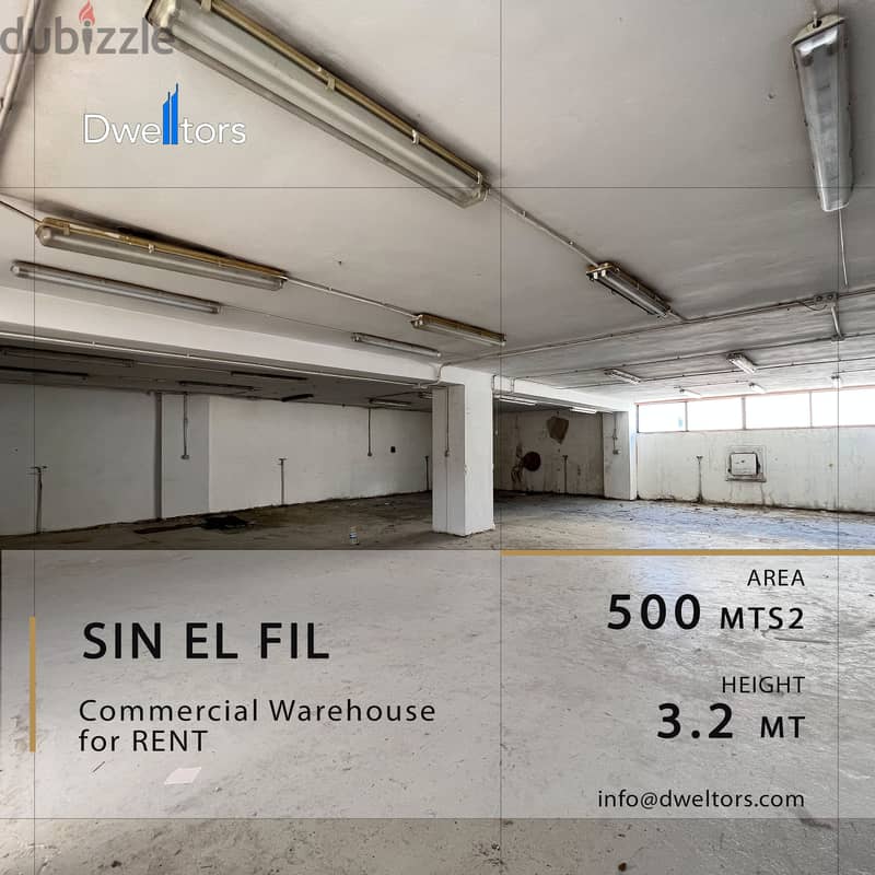 Warehouse for rent in MKALLES - 500 MT2 - 3.2 M Height 0