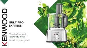 Kenwood FDP65.750Wh Food Processor 1000W 3L Bowl 1.5L محضرة طعام كينود 3