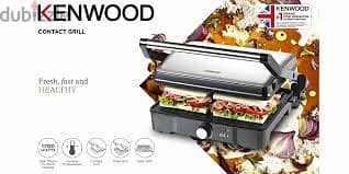 Kenwood Health Grill 2000W HGM31.000SI شواية ساندويش كهربائية كينوود