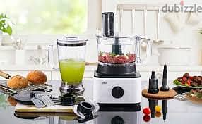 Braun Food Processor 750W FP0132 8in1 محضرة طعام مع عصير براون 4