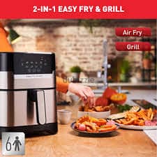 Tefal Airfryer easyfry grill 2in1 digital 4.1L EY505D27  قلاية هوائية 1