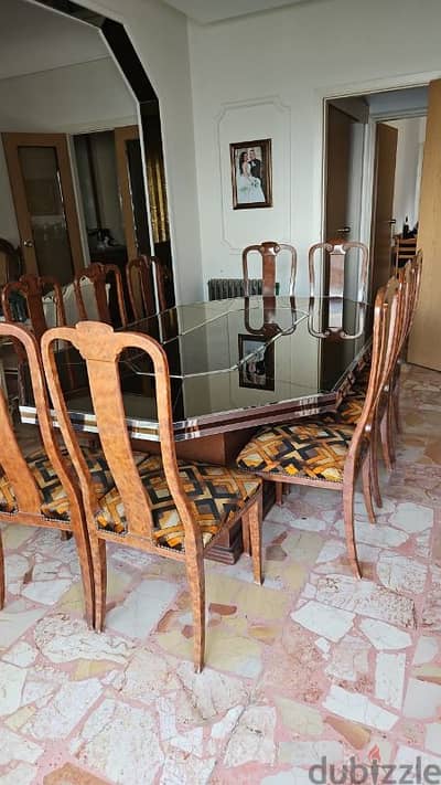 dining table + 10chairs + long buffet /dressoire