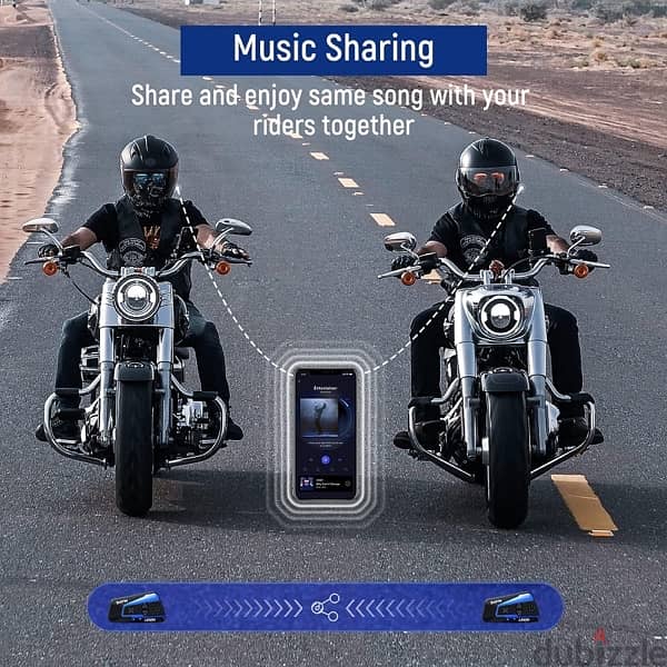 LEXIN B4FM Motorcycle Bluetooth Headset, 10 Riders Helmet Bluetooth 3