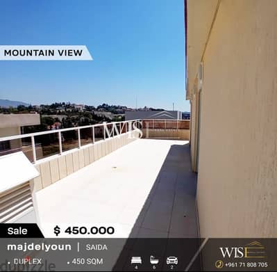  450 SQM Duplex with terrace for SALE in Majdelyoun-Saida !