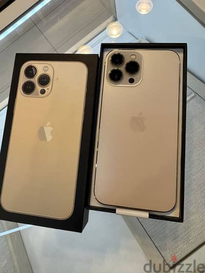 used open box iPhone 13 pro max gold 256gb