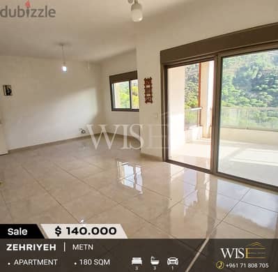 180 SQM Apartment for SALE in Baabdat/Zehriyeh!