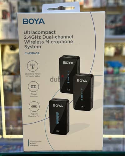 Boya Ultracompact 2.4GHz Dual-channel Wireless Microphone System BY-X