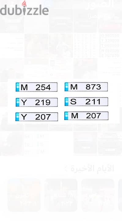 Plate number M  873