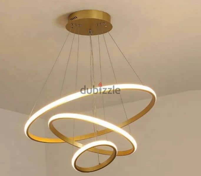 GOLD LED CHANDLIER 1