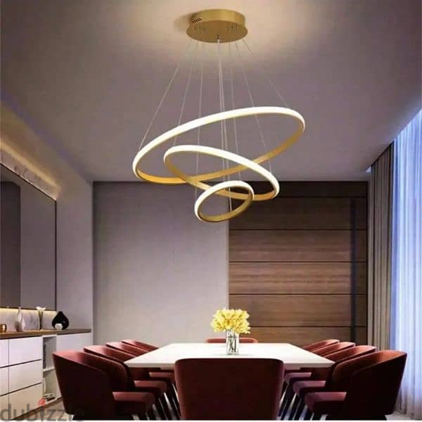 GOLD LED CHANDLIER 2