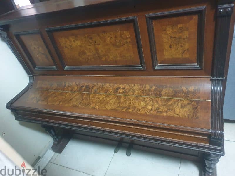 antique unique item,gebr. neumeyer piano,true wood,Berlin,Germany 4