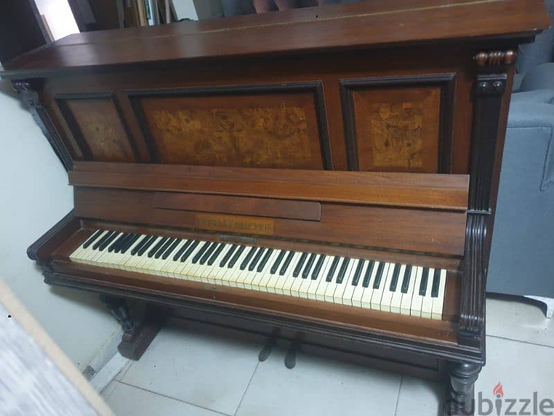 antique unique item,gebr. neumeyer piano,true wood,Berlin,Germany 5