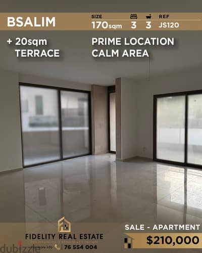 Apartment for sale in Bsalim JS120 شقة للبيع في بصاليم