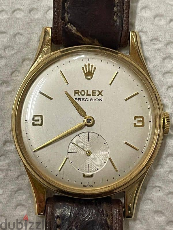 rolex precision manual wind in excelwnt condition made of 9k gold 6