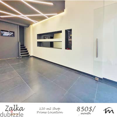 Zalka | Decorated 120m² Triplex Shop | Prime Location | 2 Parking