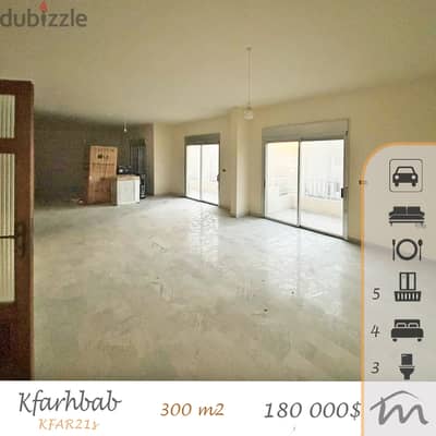 Kfarehbeb | 600$/m² 300m² 4 Bedrooms Apartment | 1st Floor | Catch