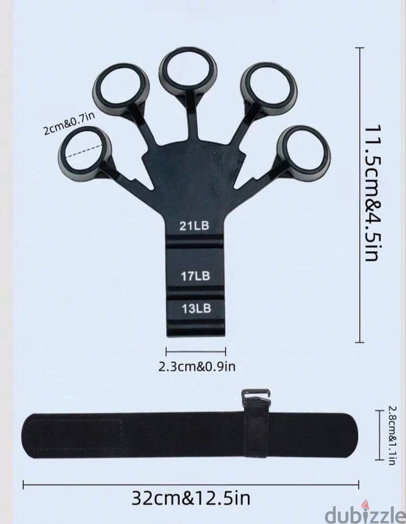 Finger Strength Trainer - Adjustable Resistance Hand Extender 1