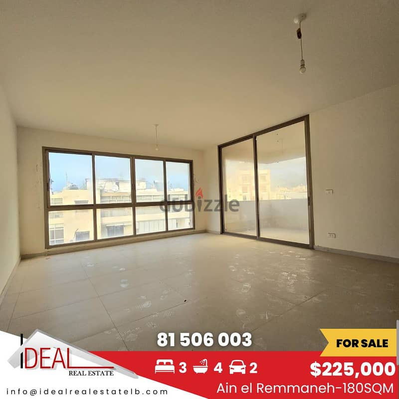 Apartment for sale in Ain El Remmaneh 180 sqm ref#jpt22132 0