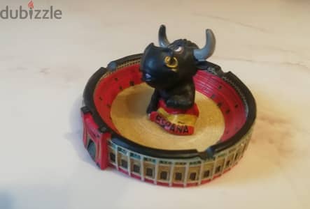 Souvenire from Spain Bull fighting Arena Ashtray 10.5 cm